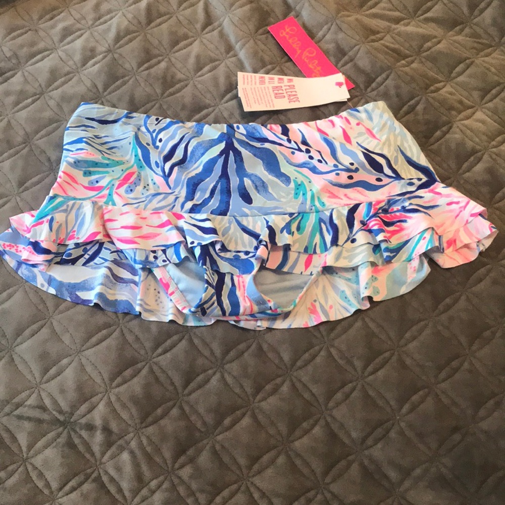 NWT Lily Pulitzer Size 0 Swim Bottoms Crew Blue